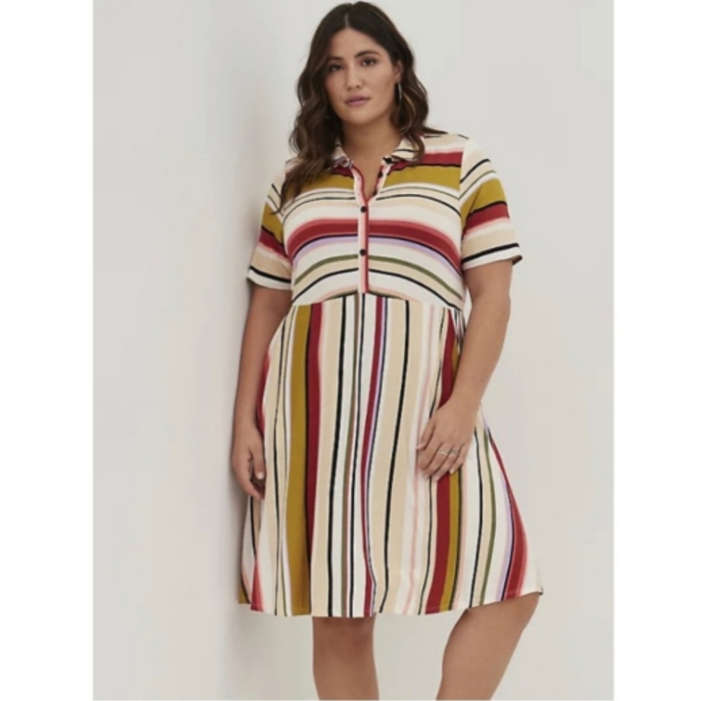 Torrid | Collared Skater Dress